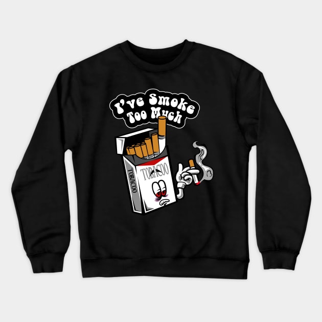 Cigarette Box Crewneck Sweatshirt by bacreative4